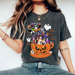 disney cinderella halloween costume tea cup shirt, kid halloween gift, disney halloween cinderella characters group matc