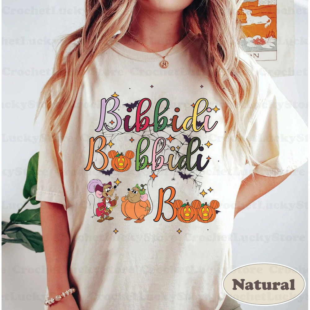 Bibbidi Bobbidi Boo Halloween Shirt, Jaq And Gus Balloons Halloween Shirt, Disney Cinderella Halloween Shirt, Disney Matching Halloween Tee - 1.jpg