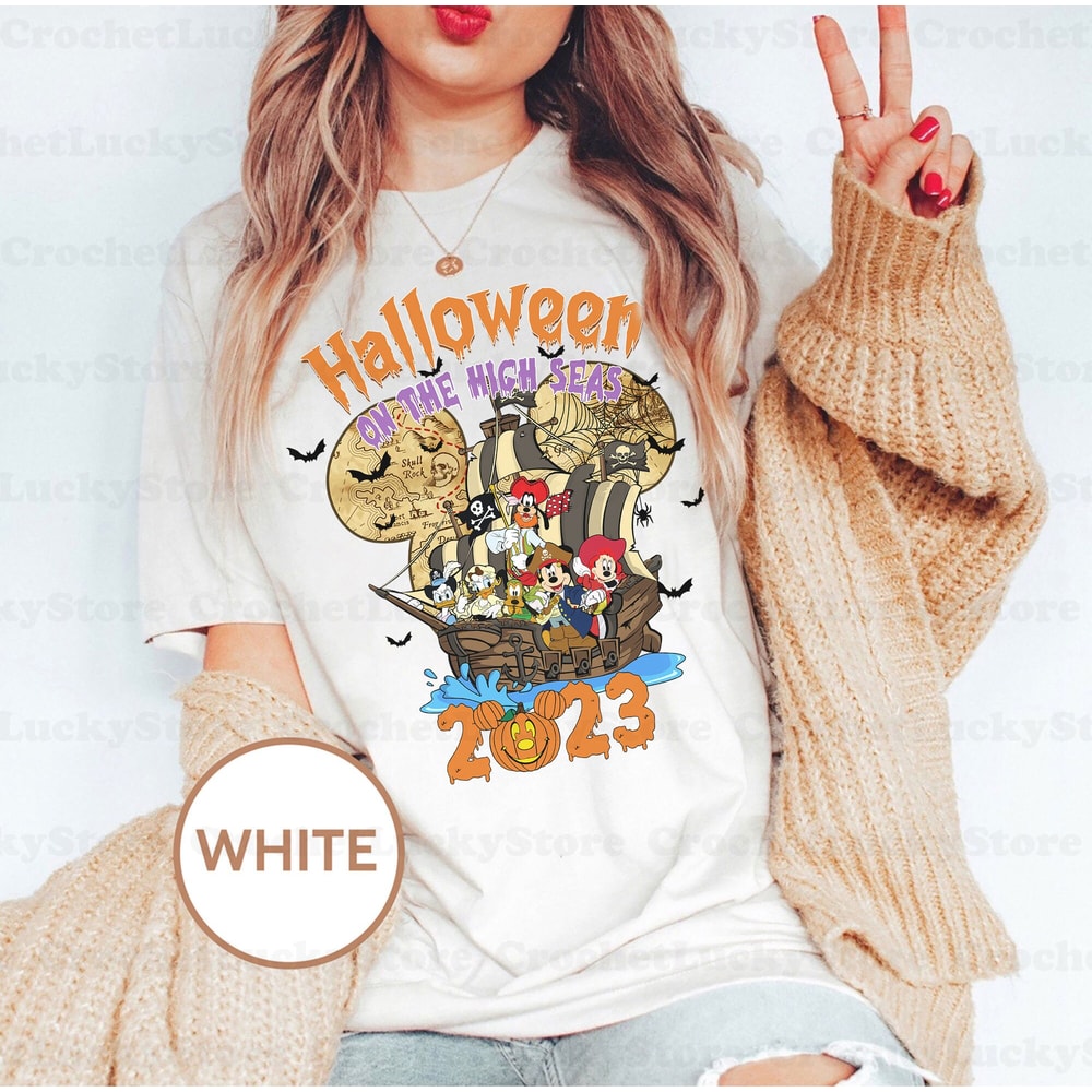 Disney Halloween On The High Seas 2023 Shirt, Disney Cruise Halloween Shirt, Disney Pirate Of The Caribbean, Halloween Party, Trick Or Treat - 3.jpg