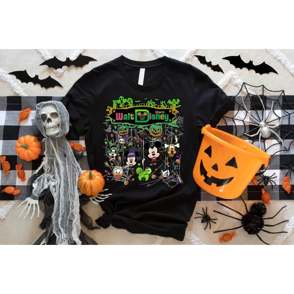 Disney Halloween Vintage Shirt, Disney Boo Bash Shirt, Disney Halloween Family Matching Shirts, Mickey And Friends Halloween Vintage Shirt - 1.jpg