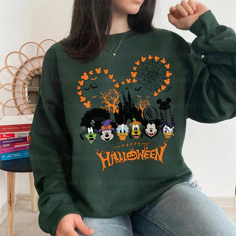 Disney Happy Halloween Shirt, Mickey And Friends Halloween, Magic Kingdom Castle, Mickey Not So-Scary Halloween Party Shirt, Spooky Season - 2.jpg