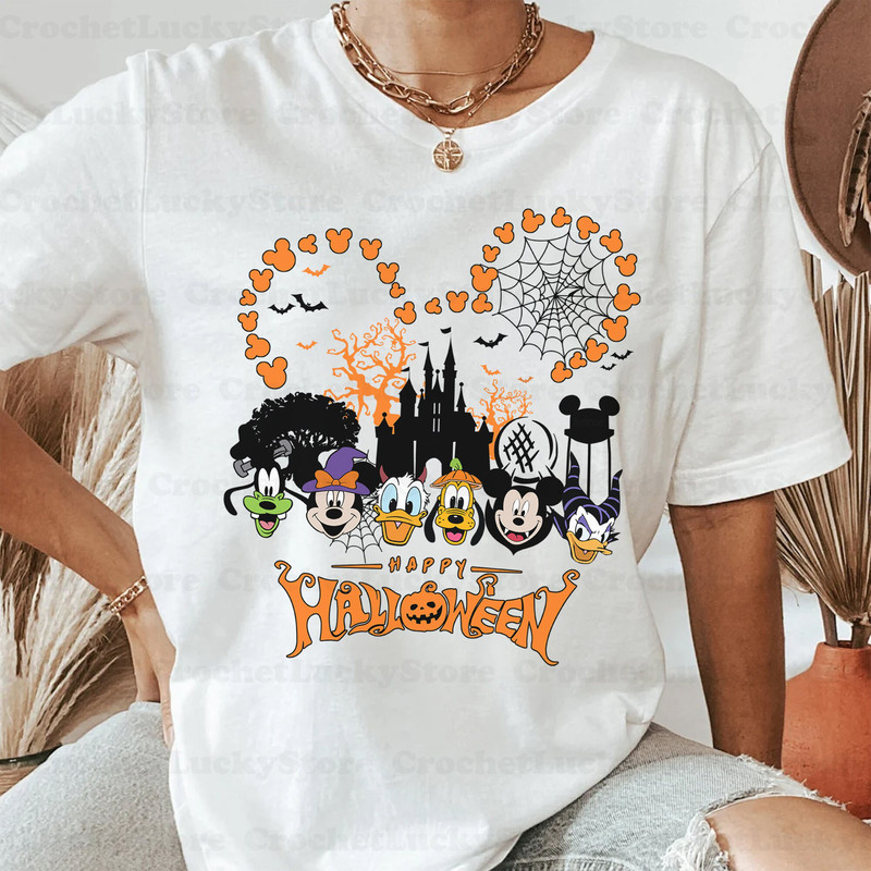 Disney Happy Halloween Shirt, Mickey And Friends Halloween, Magic Kingdom Castle, Mickey Not So-Scary Halloween Party Shirt, Spooky Season - 3.jpg
