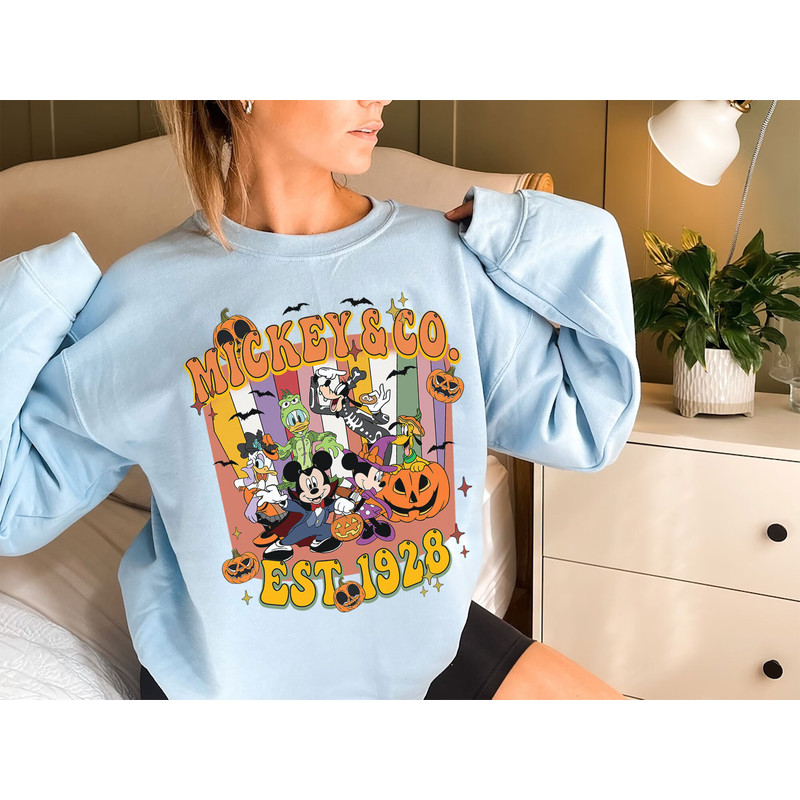 Disney Mickey & Co Halloween Shirt, Vintage Mickey And Friends Est 1928 Halloween Shirt, Mickey's Not So Scary Shirt, Halloween Tee - 3.jpg