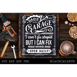 dad's garage svg, garage svg, dads garage svg, tools svg, father's day gift svg