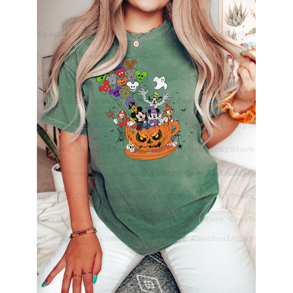 Disney Mickey And Friends Balloons Halloween Shirt, Mickey Not So Scary, Disney Trip Shirt, Family Matching Halloween Shirt, Trick Or Treat - 5.jpg