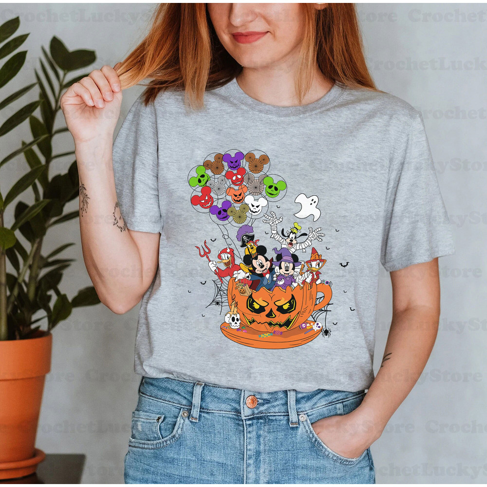 Disney Mickey And Friends Balloons Halloween Shirt, Mickey Not So Scary, Disney Trip Shirt, Family Matching Halloween Shirt, Trick Or Treat - 7.jpg