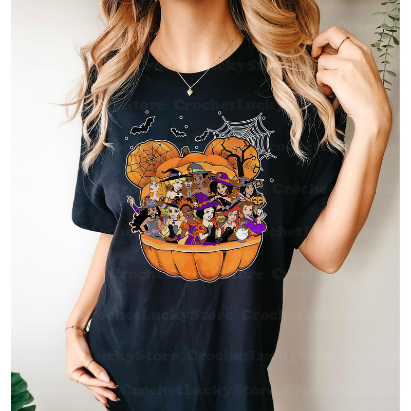 Disney Princess Halloween Shirt, Disney Spooky Shirt, Princess Gift, Spooky Season, Halloween Matching Party Shirt, Princess Squad Shirt - 2.jpg