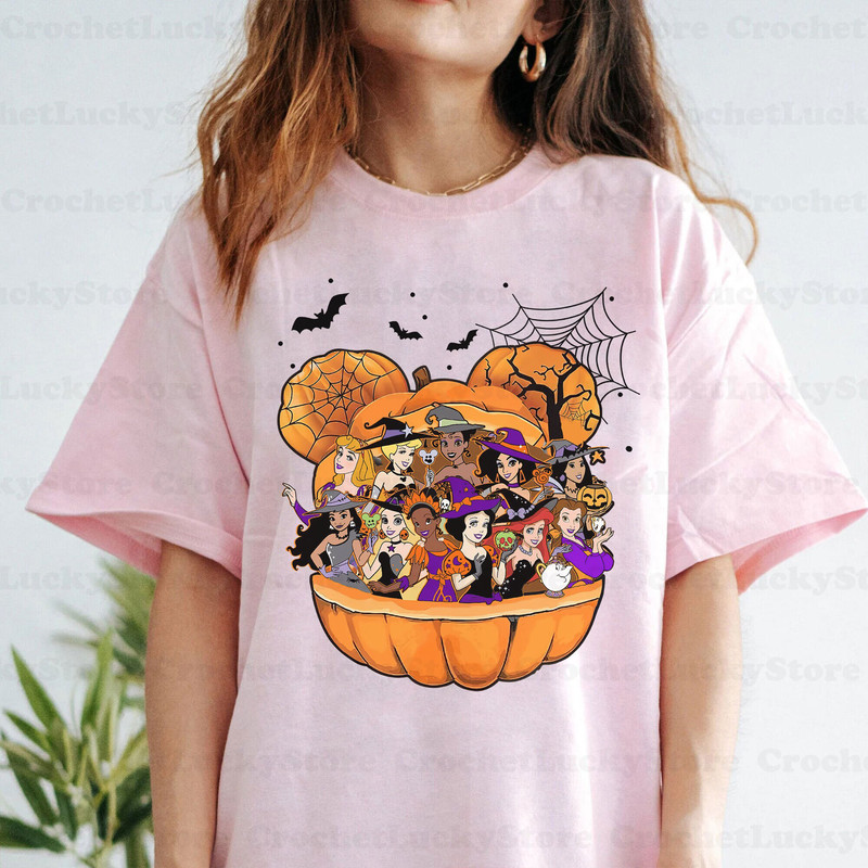 Disney Princess Halloween Shirt, Disney Spooky Shirt, Princess Gift, Spooky Season, Halloween Matching Party Shirt, Princess Squad Shirt - 3.jpg
