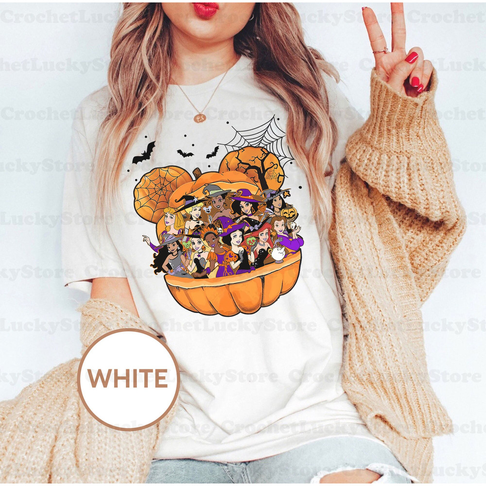 Disney Princess Halloween Shirt, Disney Spooky Shirt, Princess Gift, Spooky Season, Halloween Matching Party Shirt, Princess Squad Shirt - 4.jpg