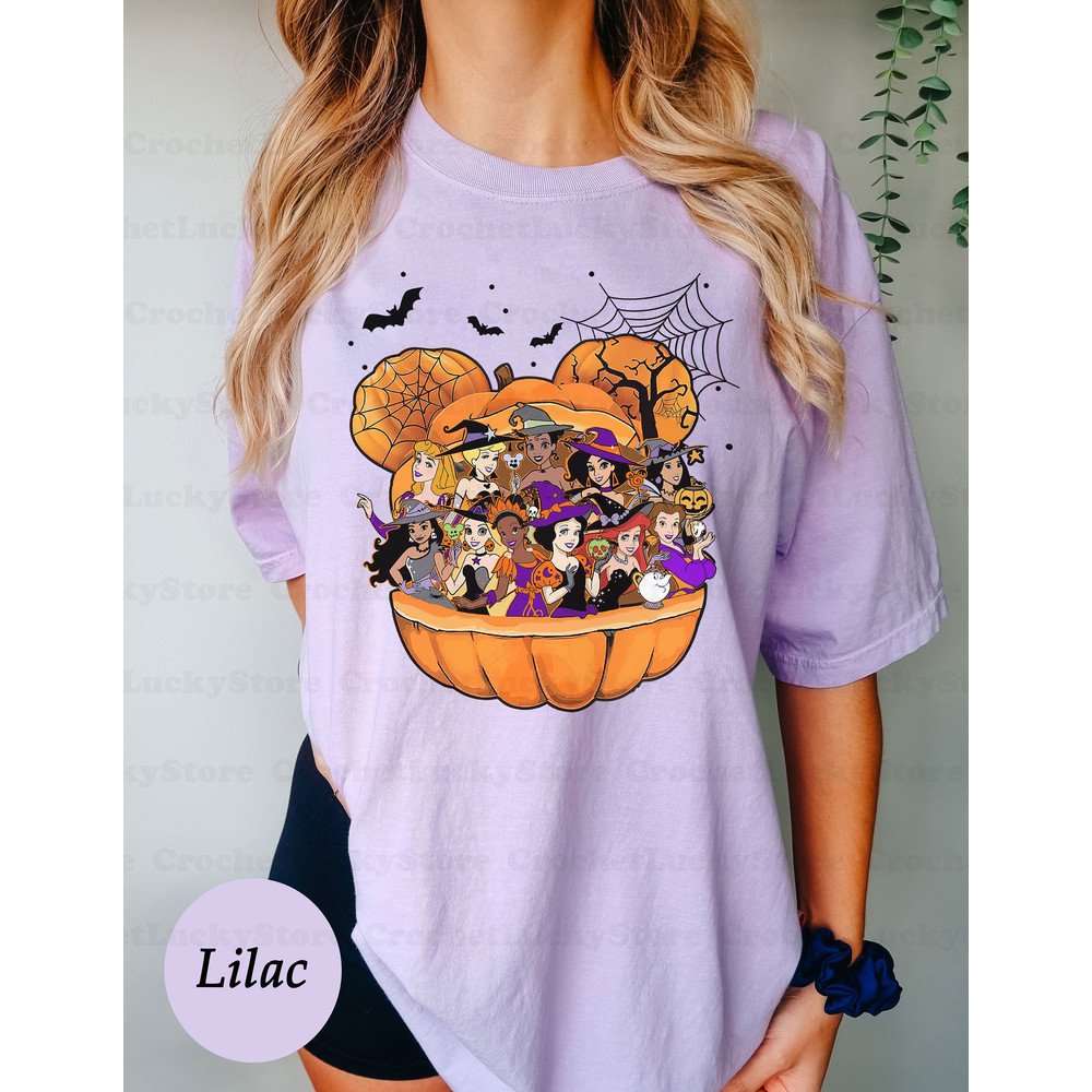 Disney Princess Halloween Shirt, Disney Spooky Shirt, Princess Gift, Spooky Season, Halloween Matching Party Shirt, Princess Squad Shirt - 5.jpg