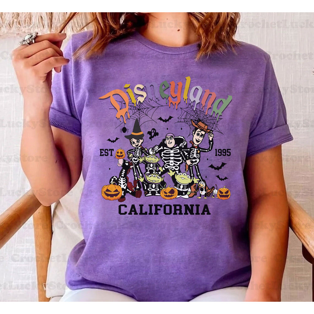 Disney Toy Story Halloween Shirt, You've Got A Friend In Me, Halloween Gift, Spooky Season, Halloween Matching Shirt, Toy Story Skeleton Tee - 2.jpg