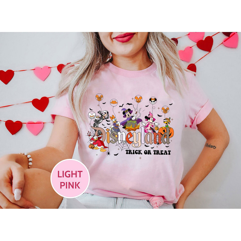 Disneyland Vintage Halloween Shirt, Trick Or Treat, Disney Halloween Family Matching Shirts, Retro Mickey And Friends Halloween Balloons Tee - 3.jpg
