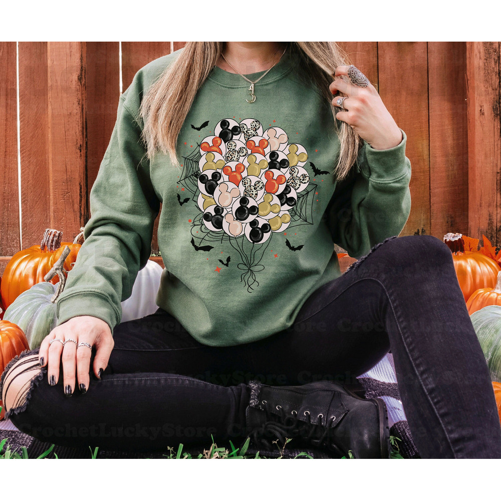 Disney Vintage Balloons Halloween Shirt, Mickey Not So Scary, Disney Trip Shirt, Disney Family Matching Halloween Shirt, Trick Or Treat - 6.jpg