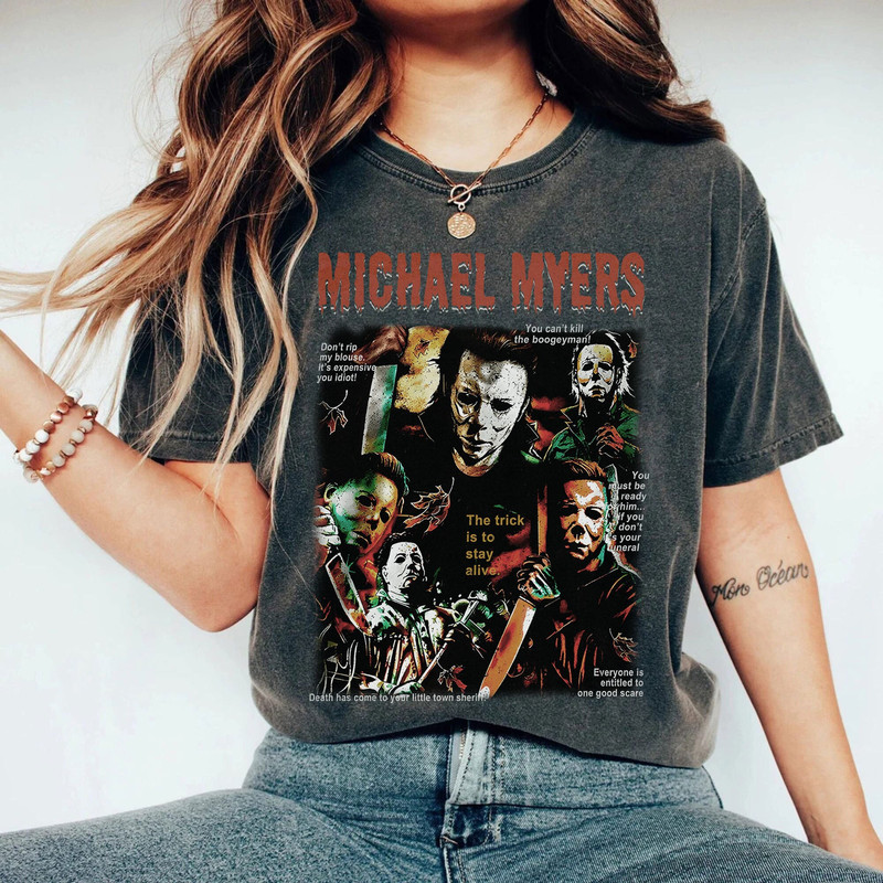 Michael Myers Vintage Shirt, Friday the 13th Horror, Halloween Horror Movie Sweatshirt, Hoodie, Michael Myers Homage, Jason Voorhees Shirt - 2.jpg