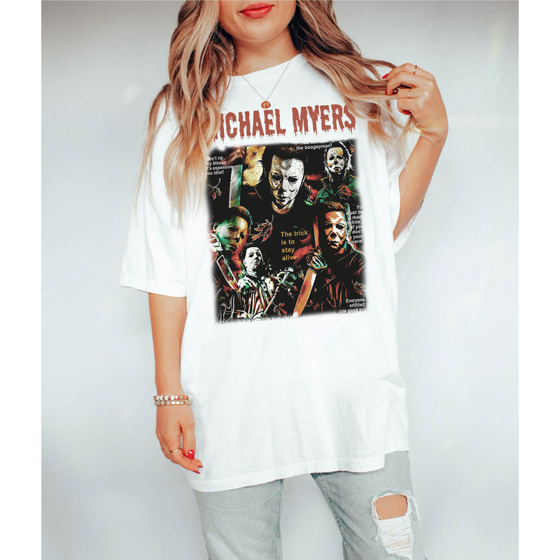 Michael Myers Vintage Shirt, Friday the 13th Horror, Halloween Horror Movie Sweatshirt, Hoodie, Michael Myers Homage, Jason Voorhees Shirt - 3.jpg
