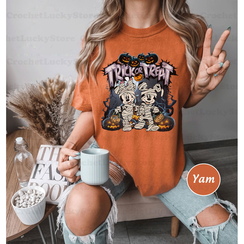 Mickey Mummy Halloween Shirt, Disneyland Trip, Pumpkin, Skeleton, Mickey Minnie Shirt, Halloween Gifts, Mickey Not So Scary, Trick Or Treat - 5.jpg