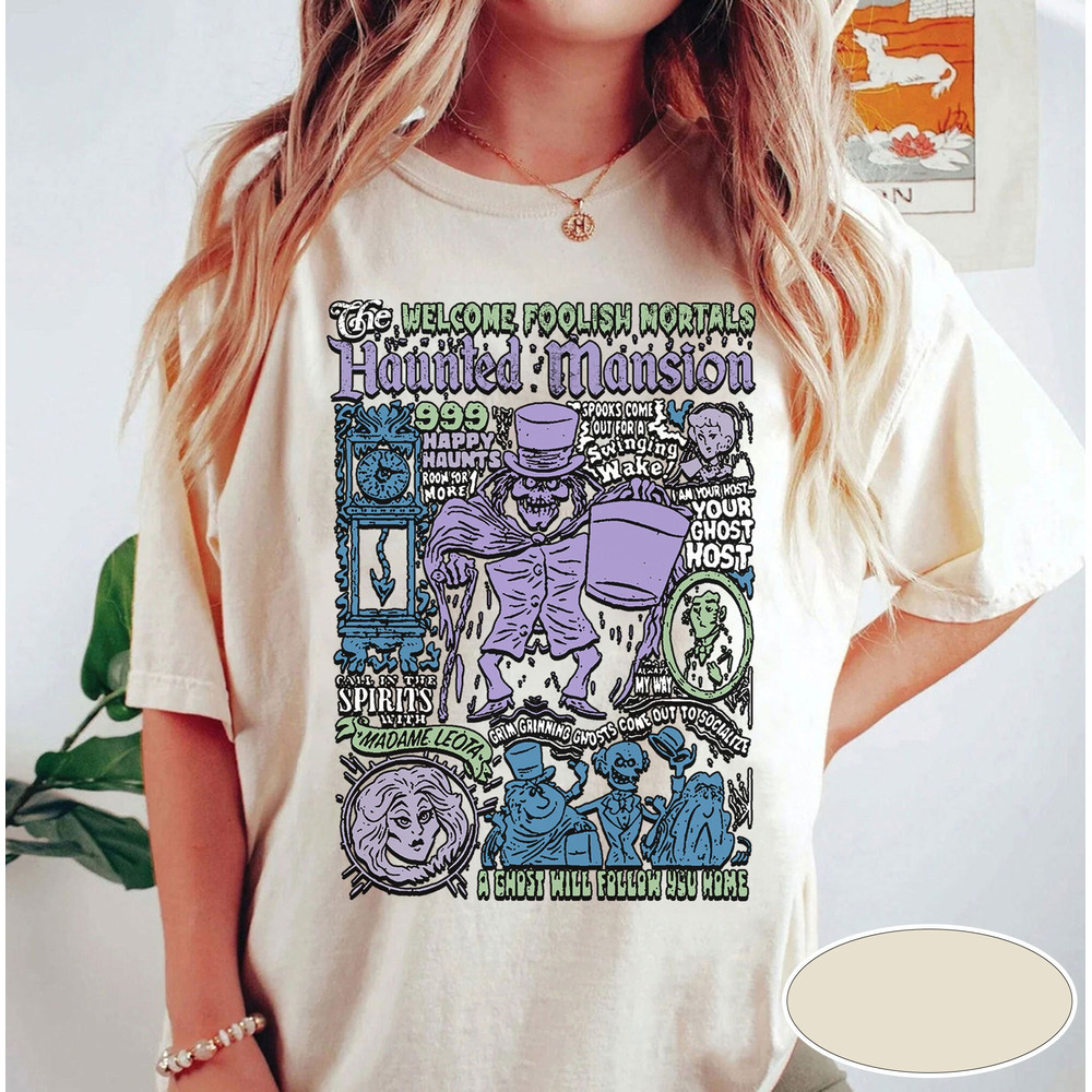 Retro Haunted Mansion Halloween Shirt, 90s Haunted Disneyland Halloween Tee, Vintage Halloween Matching Shirt, Halloween Party,Spooky Season - 3.jpg