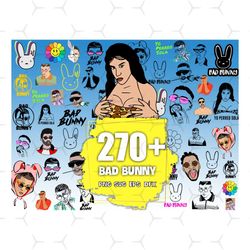 270 bad bunny bundle svg, bad bunny svg, bad bunny bundle, bad bunny rapper, bad bunny svg, bad rabbit svg, bundle logo
