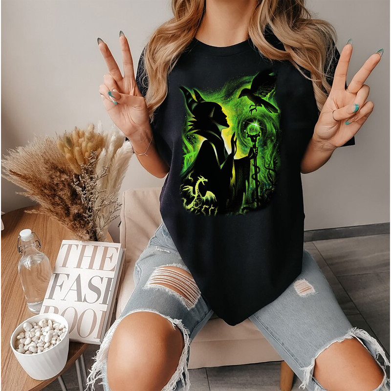 Retro Maleficent Shirt, Sleeping Beauty Shirt, Disney Halloween Shirt, Disneyland Trip Shirt, Disney Villain Shirt, Halloween Party Shirt - 2.jpg
