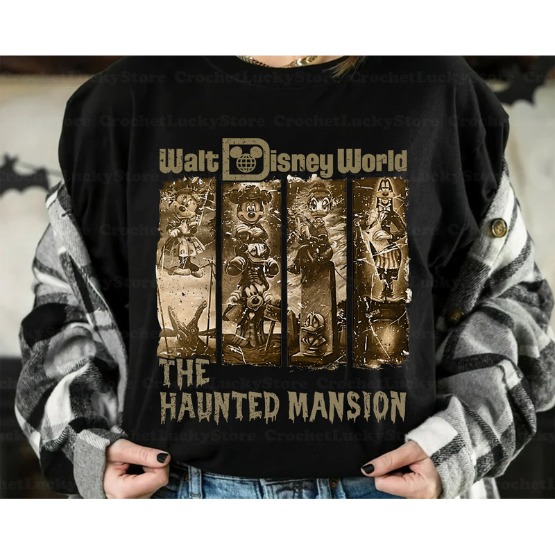Retro The Haunted Mansion Shirt, Haunted Mansion Tee, Halloween Gifts, Spooky Season, Halloween Matching Shirt, Mickey and Friends Shirt - 2.jpg