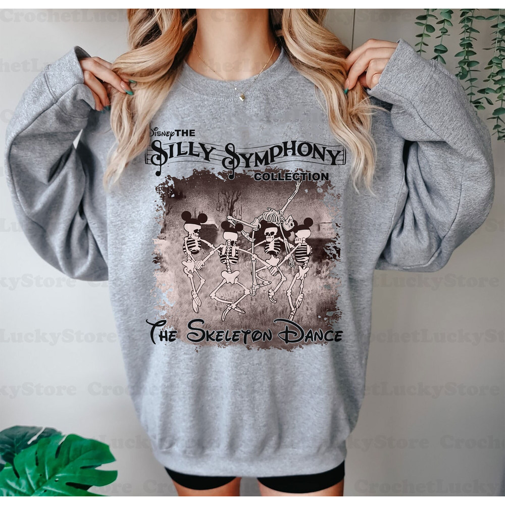 Silly Symphony Dancing Skeleton Shirt, Halloween Gift, Vintage Halloween Shirt, Disney Snacks, Spooky Season, Disney Retro Hoodie,Sweatshirt - 2.jpg
