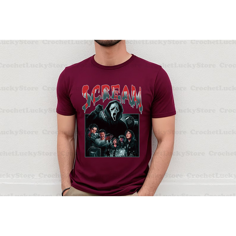 Scream Vintage Halloween Shirt, Halloween Shirt, Horror Movie Tee, Halloween Party Matching Shirt, Hoodie, Sweatshirt, Ghostface Shirts - 3.jpg