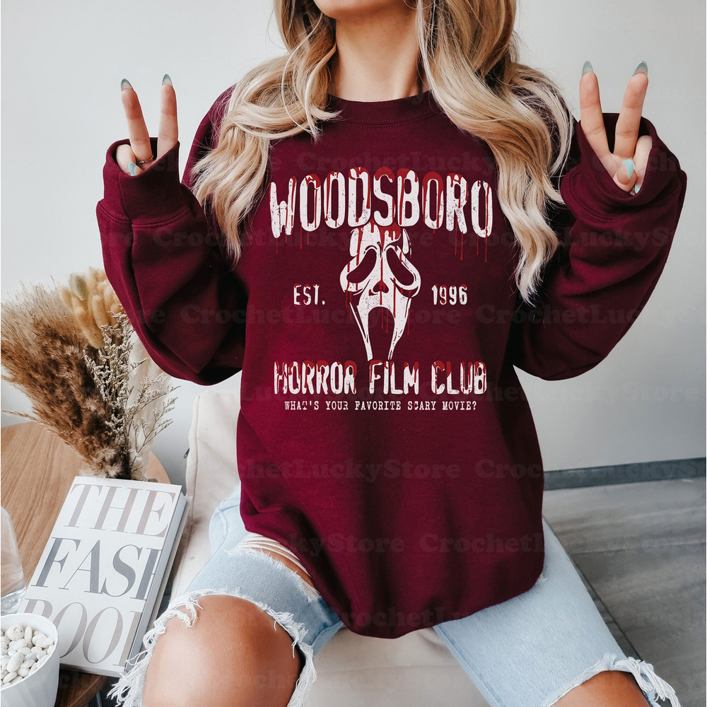 Scream Vintage Halloween Shirt, Halloween Tee, Woodsboro Horror Club Shirt, Halloween Party, Scream-Ghost, Ghostface Shirt, Horror Movie Tee - 2.jpg