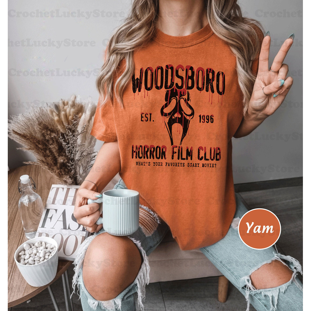 Scream Vintage Halloween Shirt, Halloween Tee, Woodsboro Horror Club Shirt, Halloween Party, Scream-Ghost, Ghostface Shirt, Horror Movie Tee - 4.jpg