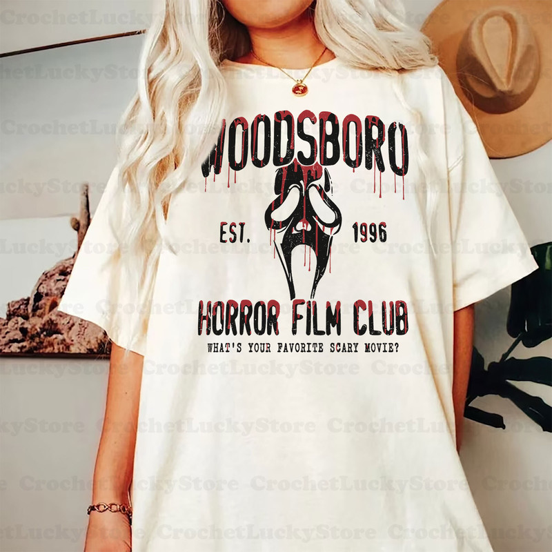 Scream Vintage Halloween Shirt, Halloween Tee, Woodsboro Horror Club Shirt, Halloween Party, Scream-Ghost, Ghostface Shirt, Horror Movie Tee - 5.jpg