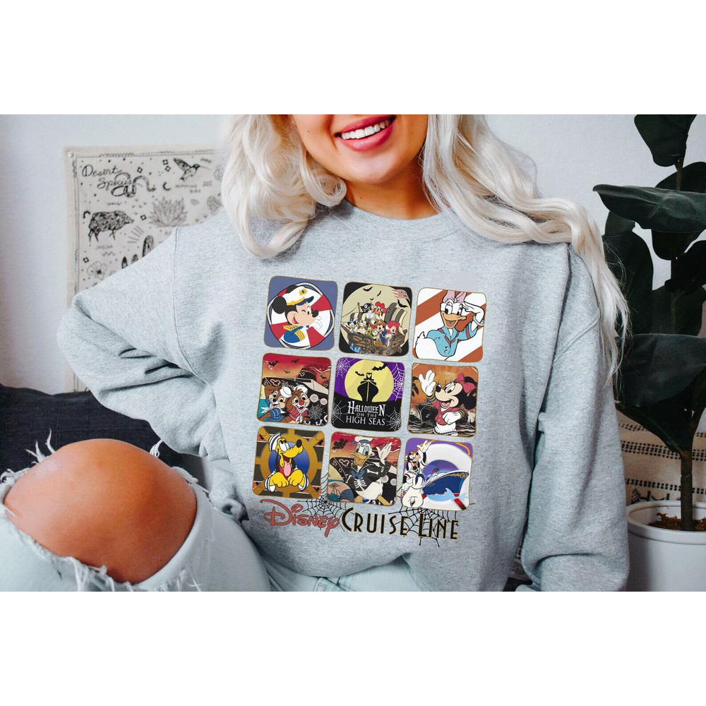 Vintage Disney Cruise Line Halloween On The High Seas Shirt, Mickey's Not So Scary Shirt, Disney Matching Shirt, Disney Pirates Shirt - 5.jpg