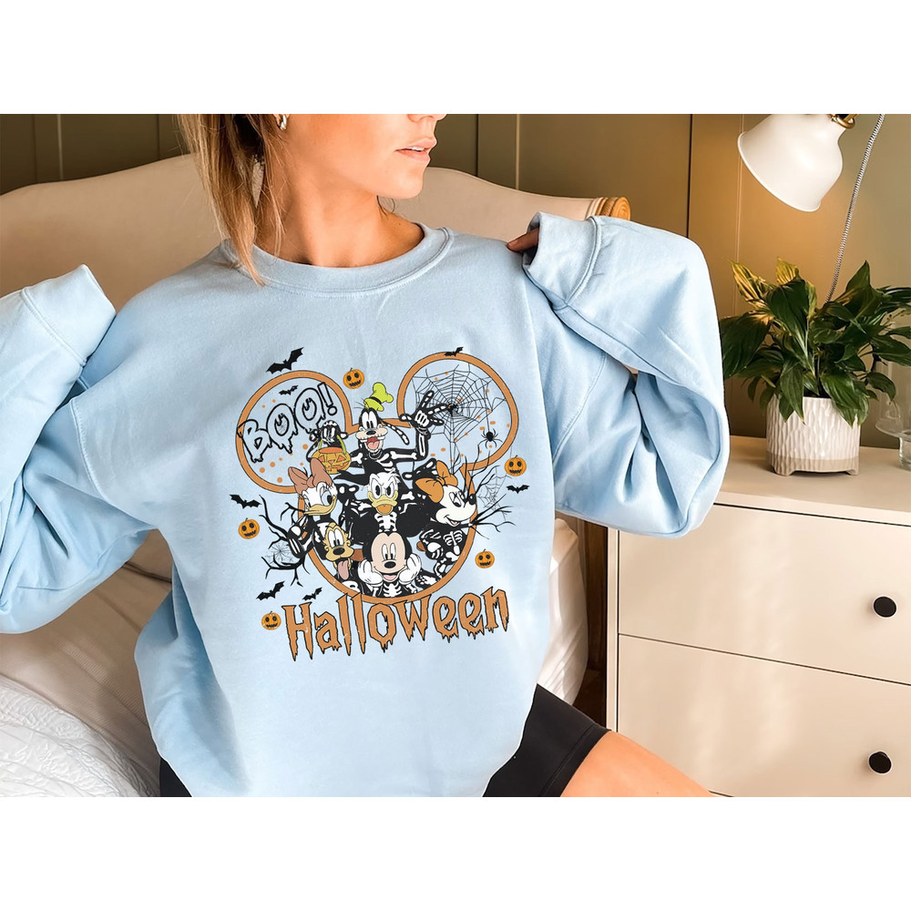 Vintage Disney Halloween Shirt, Mickey's Not So Scary Shirt, Halloween Party Matching Tee, Disney Family Shirt, Mickey And Friends Shirt - 3.jpg