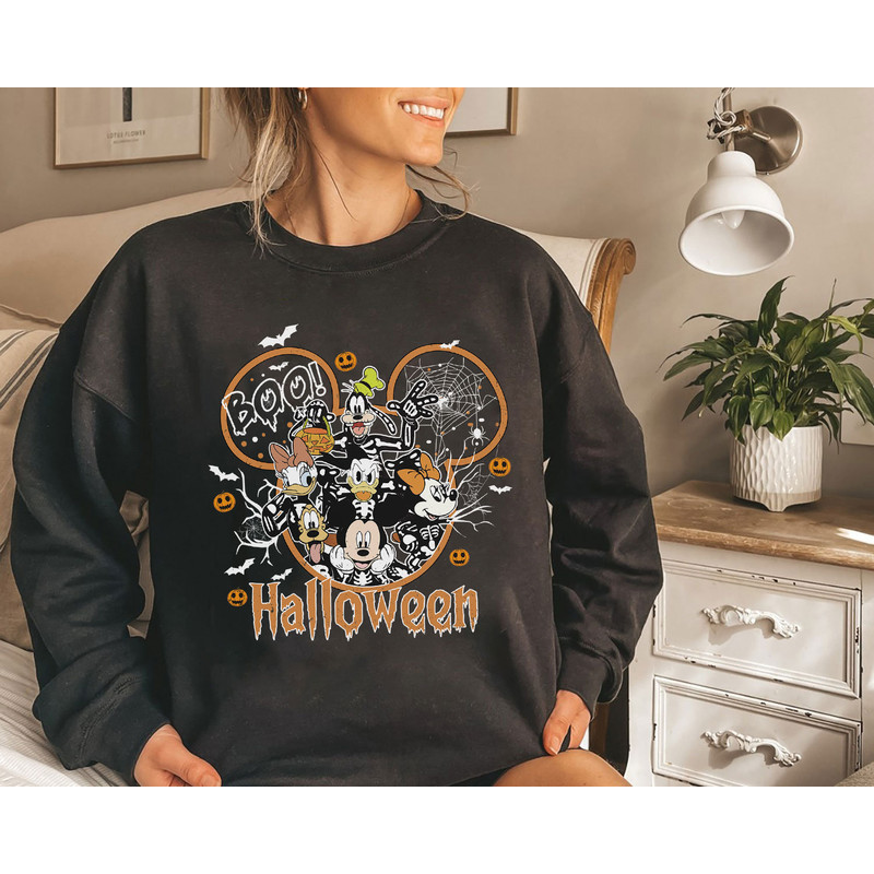 Vintage Disney Halloween Shirt, Mickey's Not So Scary Shirt, Halloween Party Matching Tee, Disney Family Shirt, Mickey And Friends Shirt - 4.jpg