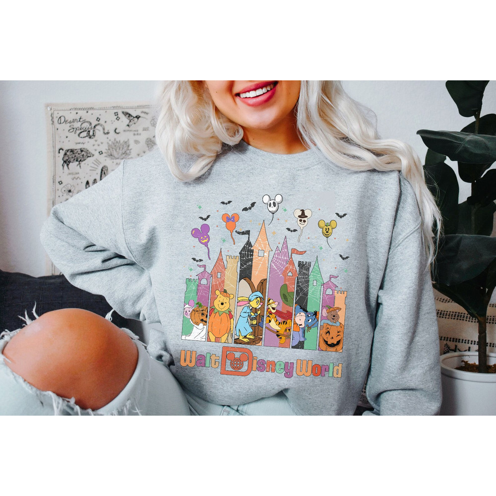 Vintage Disney Pooh And Friends Halloween Shirt, Disney Halloween Matching, Pooh And Friends Halloween, Disney Castle Halloween Shirt - 5.jpg