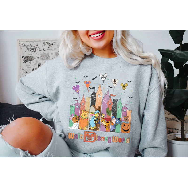 Vintage Disney Pooh And Friends Halloween Shirt, Disney Halloween Matching, Pooh And Friends Halloween, Disney Castle Halloween Shirt - 5.jpg