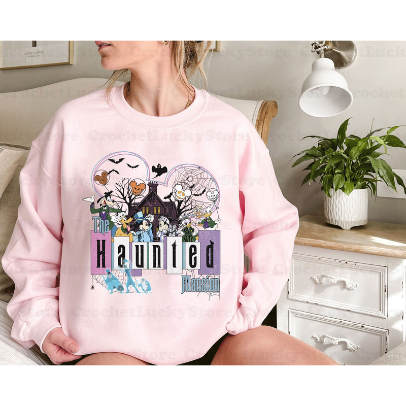 Vintage Haunted Mansion Halloween Shirt, Halloween Party Matching, WDW Spooky Season, Trick or Treat, Mickey and Friends Halloween Shirt - 5.jpg