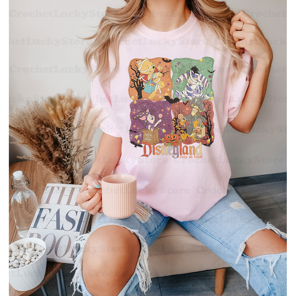 Vintage Pooh And Friends Halloween Shirt, Disneyland Trick Or Treat Shirt, Winnie The Pooh Halloween Shirt, Halloween Matching Party Shirt - 3.jpg