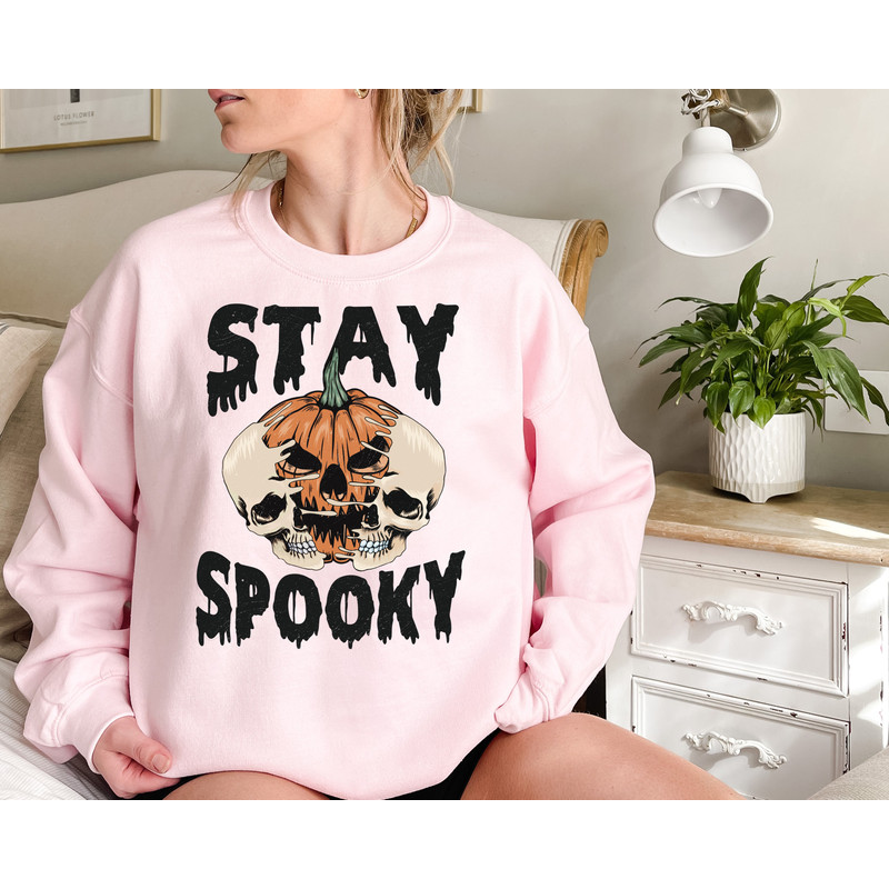 Stay Spooky Sweathirt, Spooky Vibe Shirt, Halloween T-shirt, Cool Halloween shirt, Funny Halloween shirt, Halloween Tee, Smiley Spooky Shirt - 2.jpg