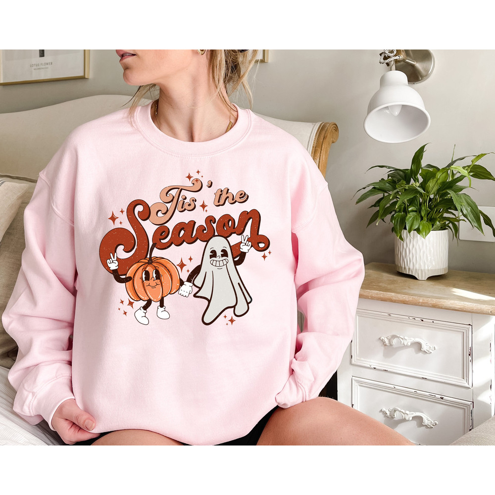 Tis the Season Shirt, Retro Halloween Shirt, Vintage Halloween Shirt, Fall Shirt, Fall Season, Retro Fall Shirt, Pumpkin Shirt, Ghost Shirt - 1.jpg