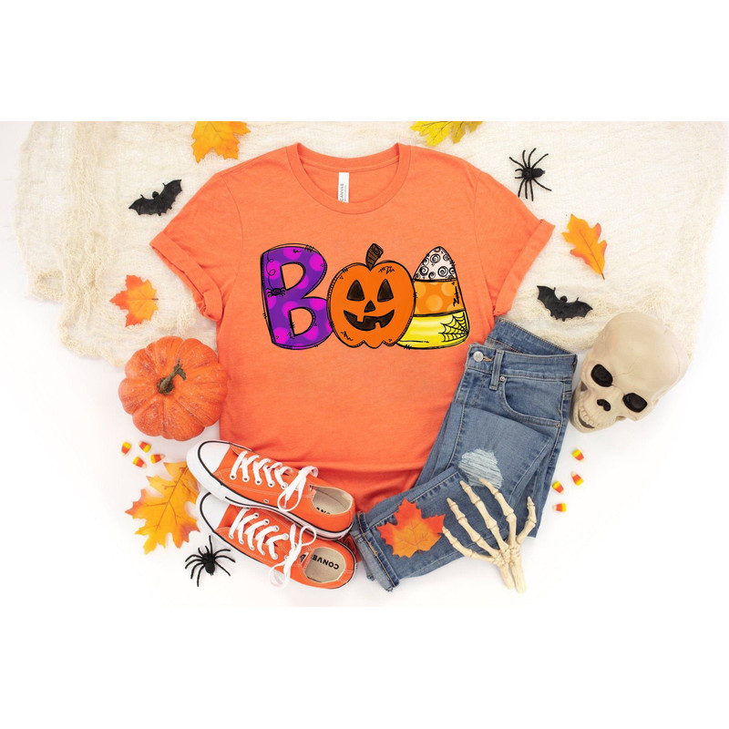 Boo Doodle Letters shirt, Halloween Party, Halloween T-shirt, Hocus Pocus Shirt, Halloween Funny Tee, Halloween Shirt, Halloween Kids - 1.jpg