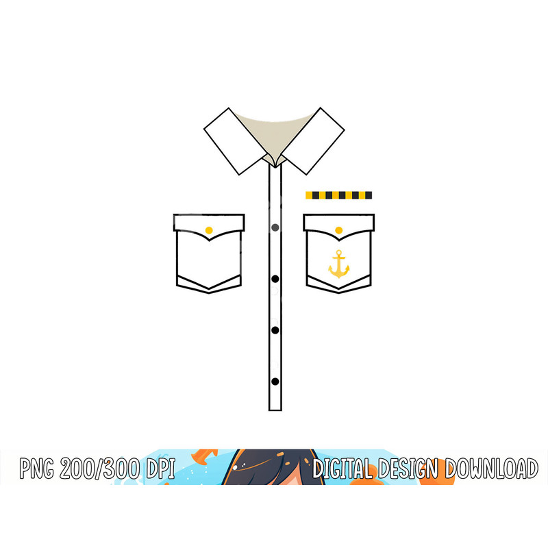 Boat Captain Uniform Costume png, sublimation Halloween Shirt png, sublimation copy.jpg