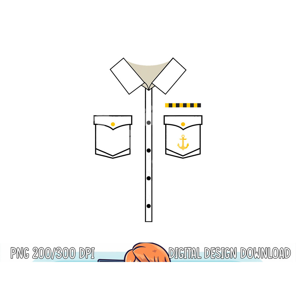 Boat Captain Uniform Costume png, sublimation Halloween Shirt png, sublimation copy.jpg