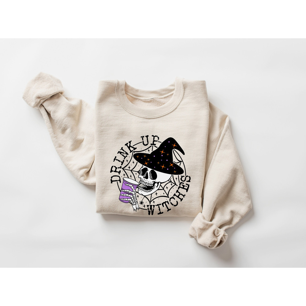 Drink Up Witches Sweat, Halloween Sweatshirt, Witch Sweatshirt, Hocus Pocus Sweat, Witches Brew, Witchy Vibes, Fall Clothing,Halloween Party - 1.jpg