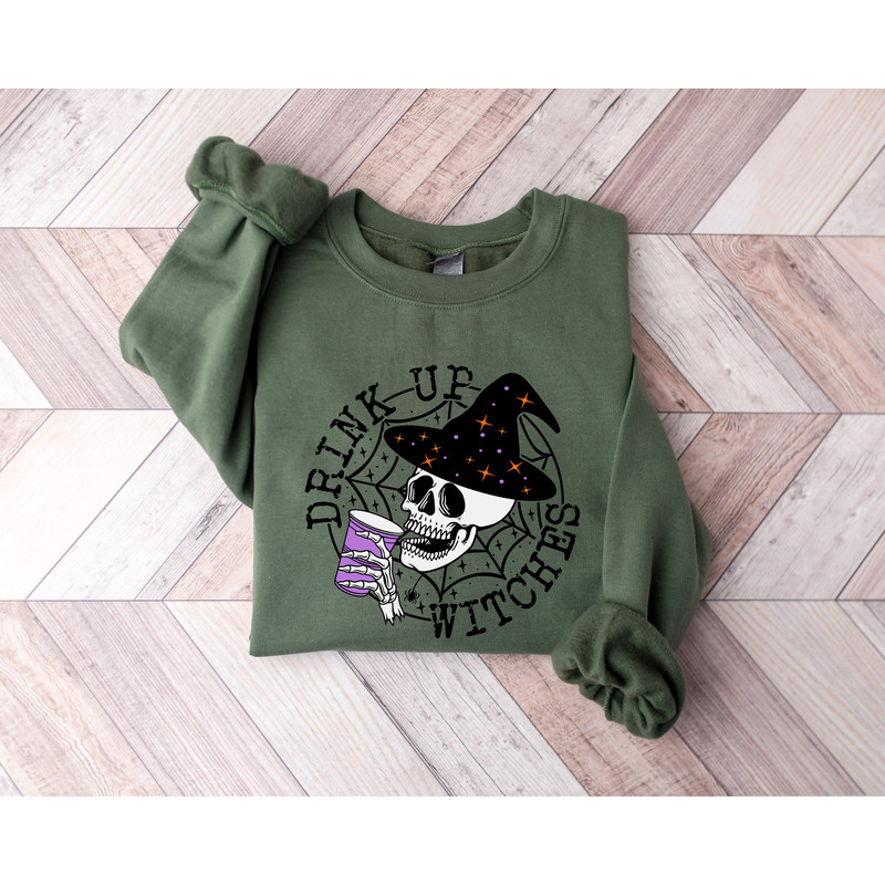 Drink Up Witches Sweat, Halloween Sweatshirt, Witch Sweatshirt, Hocus Pocus Sweat, Witches Brew, Witchy Vibes, Fall Clothing,Halloween Party - 3.jpg