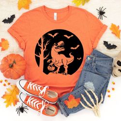 halloween dinosaur shirt, halloween shirt, happy halloween, personalized gift shirt, halloween matching party shirt, par