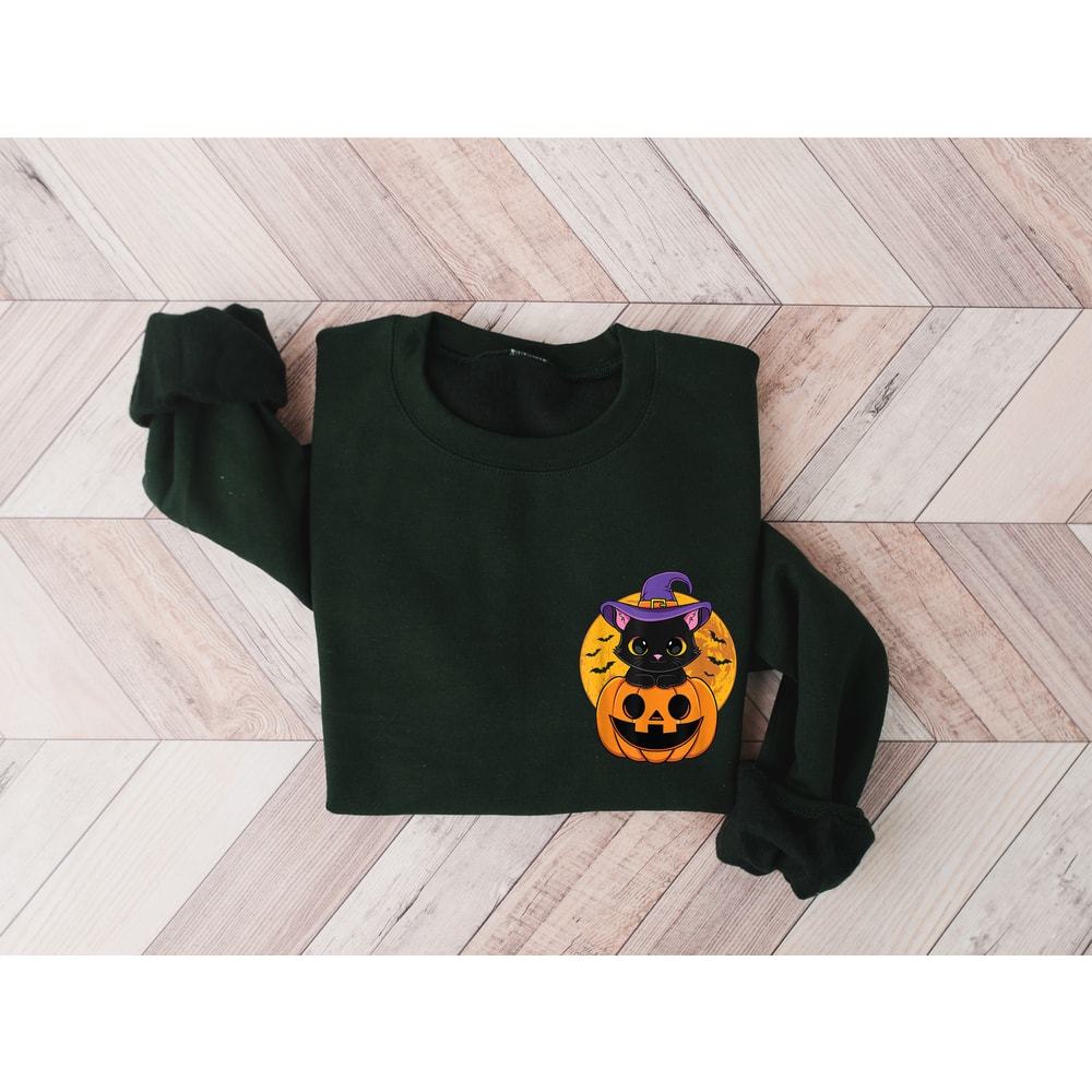 Halloween Pumpkin Sweatshirt, Halloween Sweatshirt, Halloween Costume, Pumpkin Halloween Sweater, Pocket Size Halloween Shirt,Halloween Gift - 3.jpg