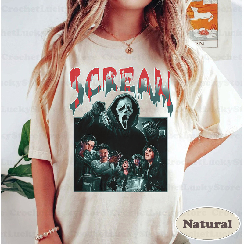 Scream Vintage Halloween Shirt, Halloween Shirt, Horror Movie Tee, Halloween Party Matching Shirt, Hoodie, Sweatshirt, Ghostface Shirts - 2.jpg