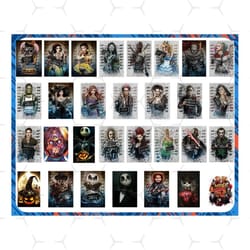 bodymods halloween, painting halloween,harley quinn,marilyn monroe,chucky,freddy prison picture,arte horror movies embro