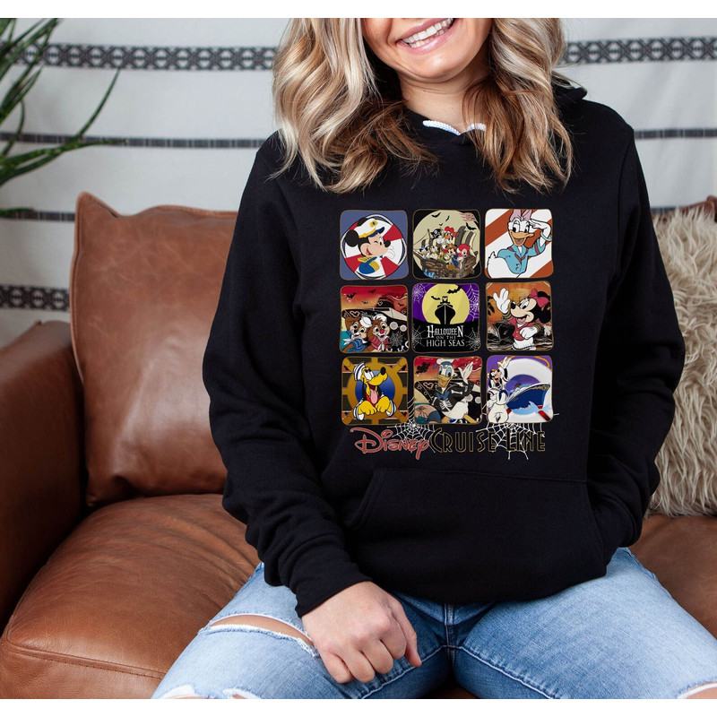 Vintage Disney Cruise Line Halloween On The High Seas Shirt, Mickey's Not So Scary Shirt, Disney Matching Shirt, Disney Pirates Shirt - 3.jpg