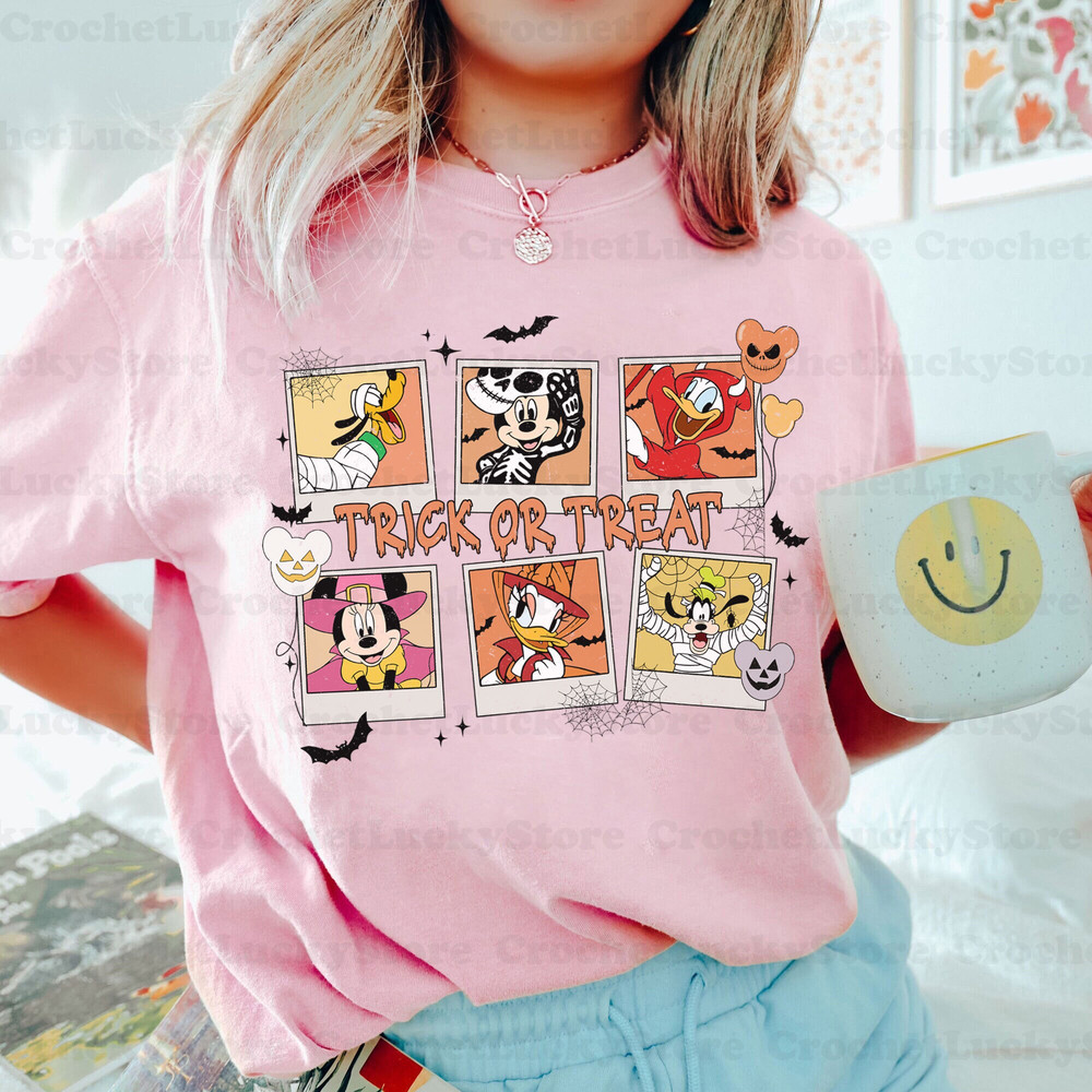 Vintage Disney Halloween Shirt, Disney Halloween Matching Tee, Halloween Party Tee, Trick Or Treat Halloween Shirt, Spooky Season - 5.jpg