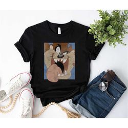 looney tunes taz closeup t-shirt, funny taz shirt fan gift, tasmanian devil shirt, cartoon vintage shirt, taz vintage sh
